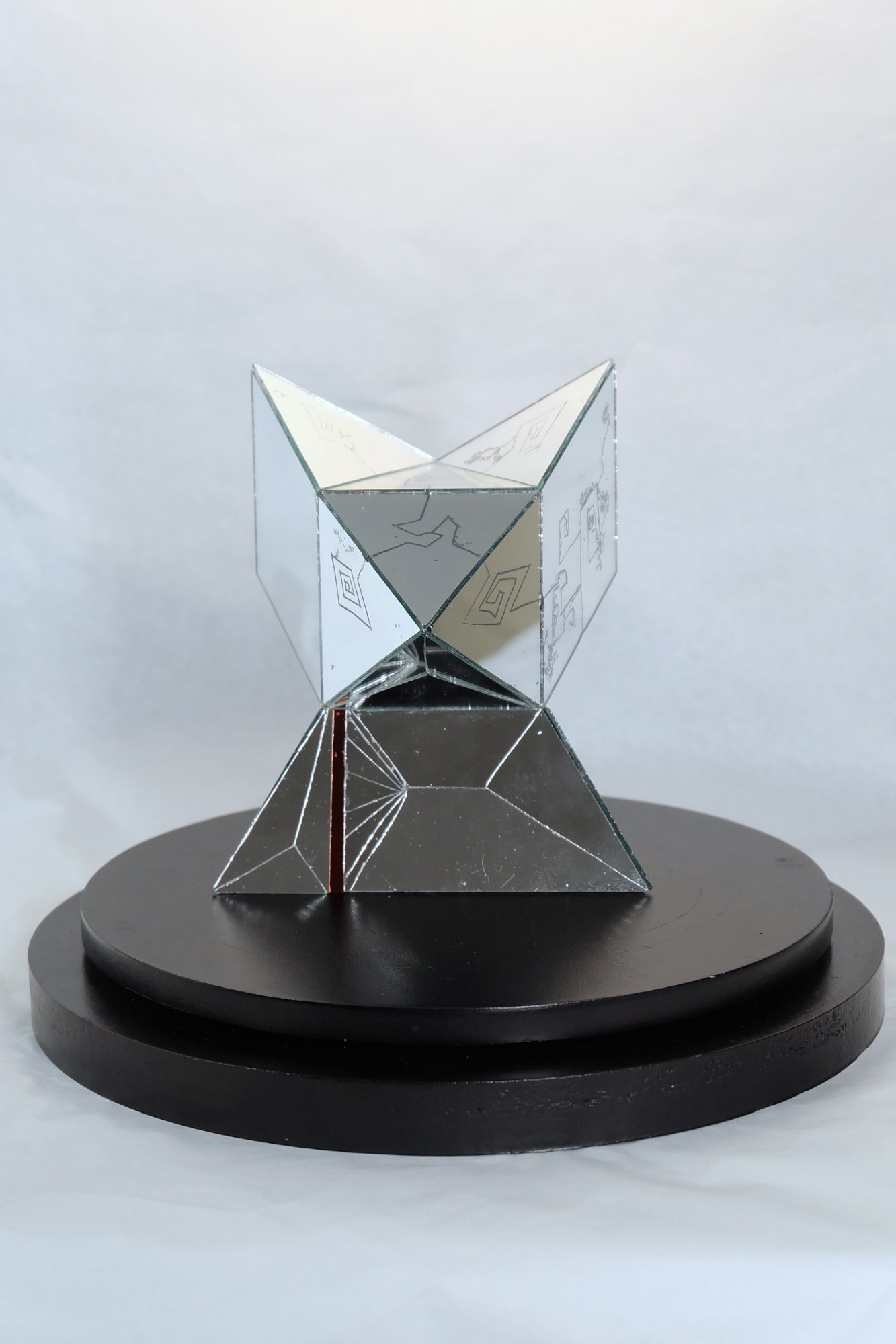 Labyrinth Fox, geometric fox sculpture by Soboof